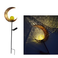 LED Solar Sun Moon Light Outdoor Waterproof Garden Decoration