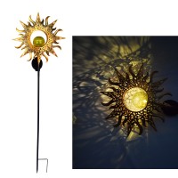Easy Install Home Decorative Waterproof LED Solar Sun SHAPE-Light