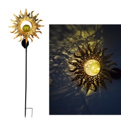 Easy Install Home Decorative Waterproof LED Solar Sun SHAPE-Light
