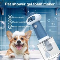Fully Automatic Pet Bubble Cleaner Cat Dog Electric USB Charging Smart Cat Soap Diepenser Dog Pet Charging Shower