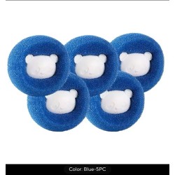 5pcs Pet Hair Remover Reusable Ball Laundry Washing Machine Filter Wool Sticker Cat Fur Lint Catcher