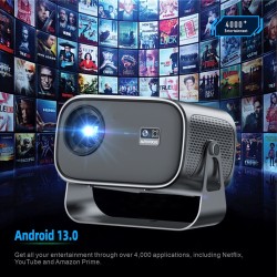 Projector 1280x720P Electric Focus Support 4K Buit-in Speaker Home Cinema AC100-240V 50/60hz US EU UK