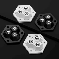 4pcs Self Adhesive Mute Ball Universal Wheel 360 degree Rotating Three-ball Casters Furniture Casters Wheels Pulley Base