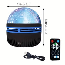 Starry Sky Projector Light Rotating USB 5V Remote Control Galaxy Projection KTV stage light