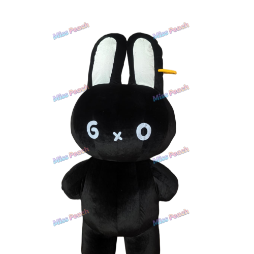 Inflatable Black Bunny Cartoon Costumes