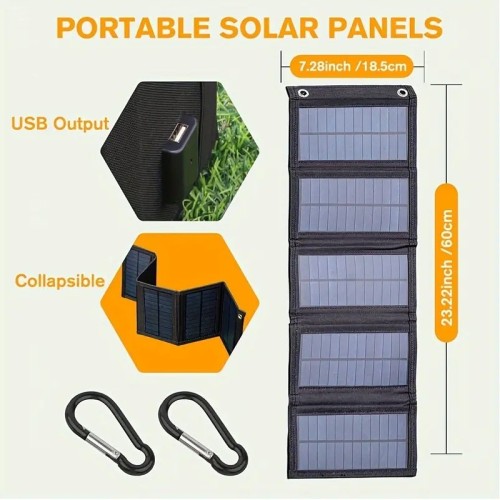 20W USB Folding Solar Panel Charger Smart Phone Solar Cell Charger