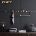 Modern Wall-Mounted Storage Rack - Sleek Metal Hanger for Towels, Bags & Accessories, Space-Saving Design for Apartments