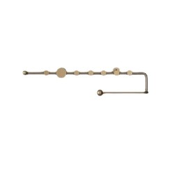 Modern Wall-Mounted Storage Rack - Sleek Metal Hanger for Towels, Bags & Accessories, Space-Saving Design for Apartments