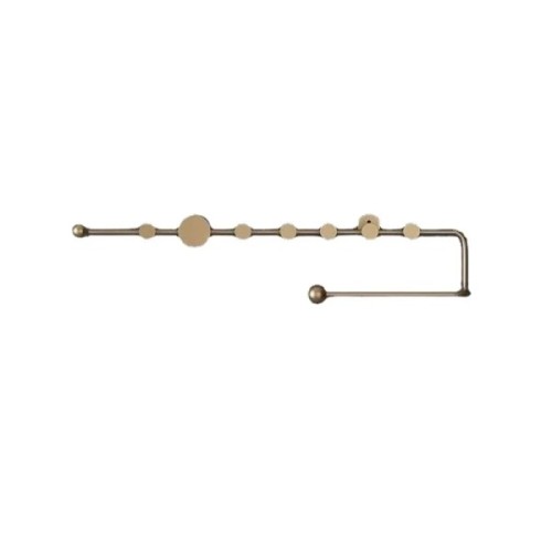 Modern Wall-Mounted Storage Rack - Sleek Metal Hanger for Towels, Bags & Accessories, Space-Saving Design for Apartments