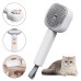 Pet Massage Spray Brush with Floating Hair Remover